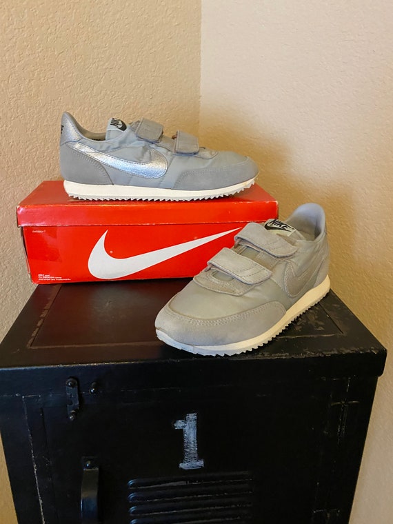 Vintage 1982 Nike Swoosh DYNO Youth Canvas suede Footwear SWOOSH Sneakers Shoes With Original Box Etsy UK