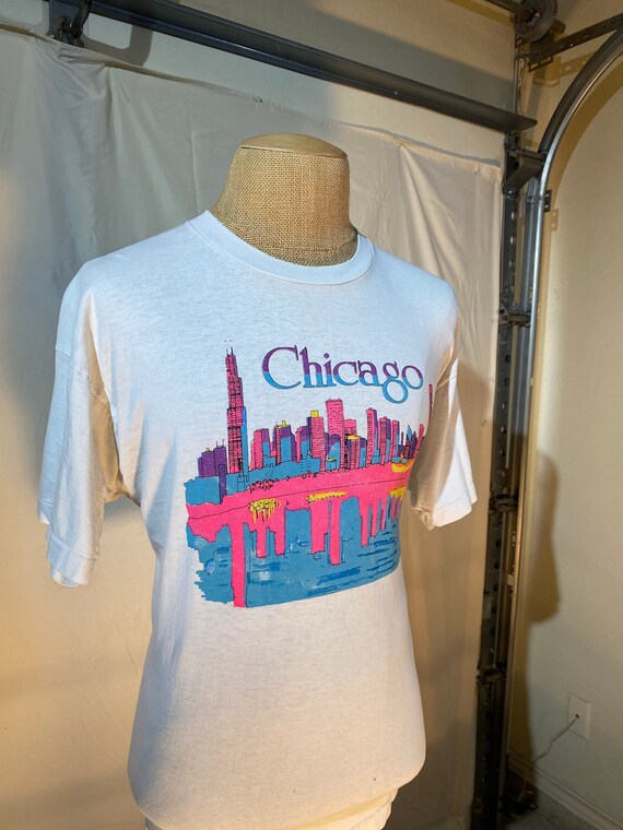 Vtg CHICAGO ILLINOIS Vacation Great Lakes skyliine