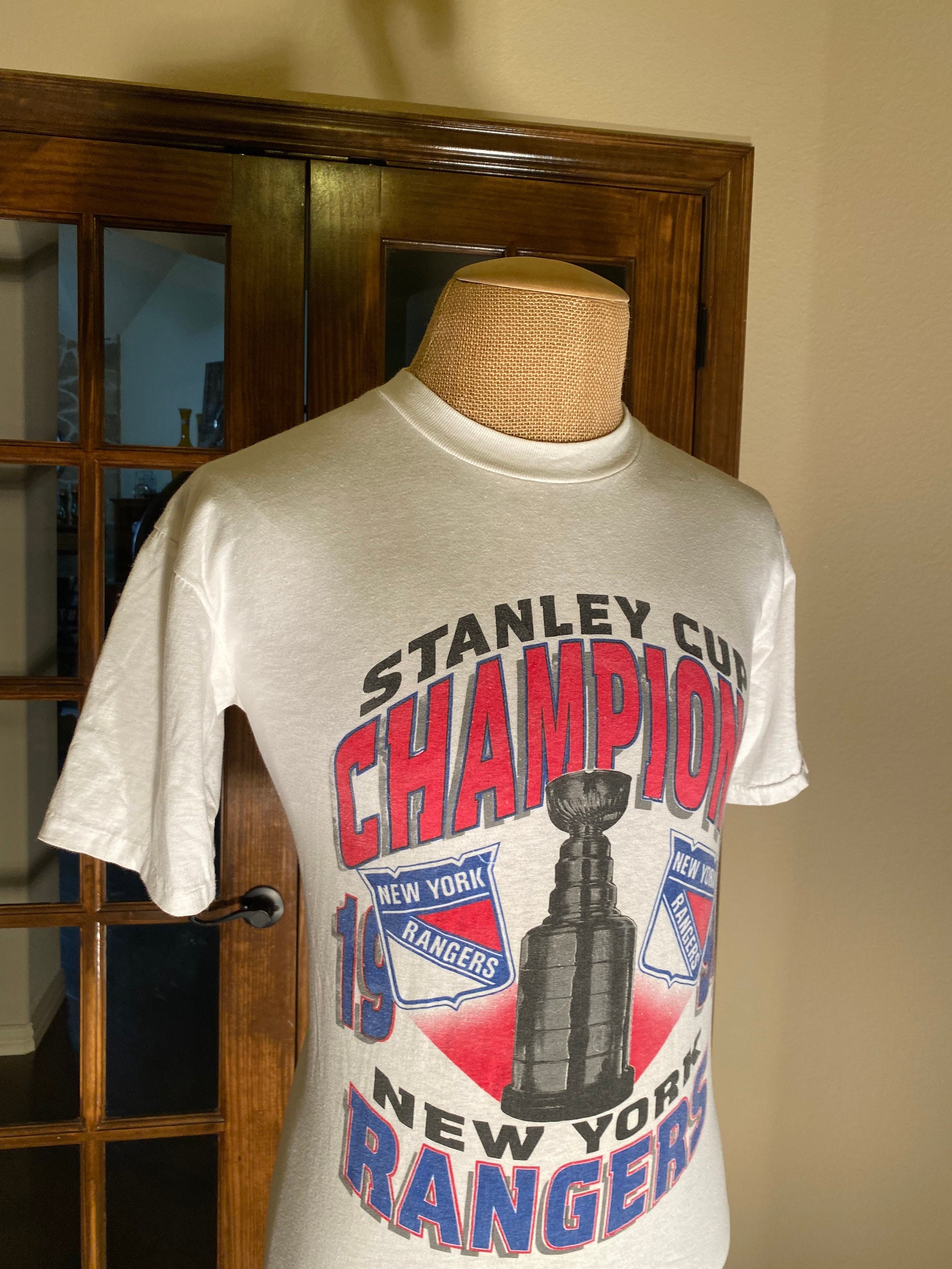 94' NY Rangers Stanley Cup T-Shirt (Single Stitch) 