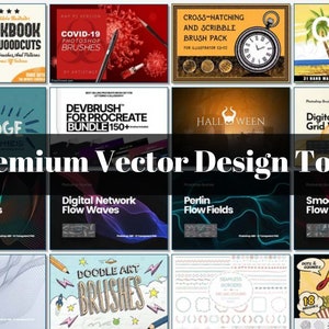 Ultimate Illustrator Mega Design Assets Bundle: Fully Editable Flyers, Logos, Graphics, Posters and More for Designers & Bonus Templates