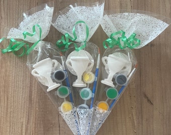 Football party cones, children’s party bags, party favours ,children’s wedding favour, birthday party ideas, party themes , childrens party