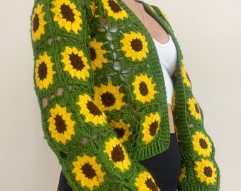 advisry ひまわりカーディガン エレガンスひまわり柄カーディガン2枚組◎ | 京都通販ミセスの