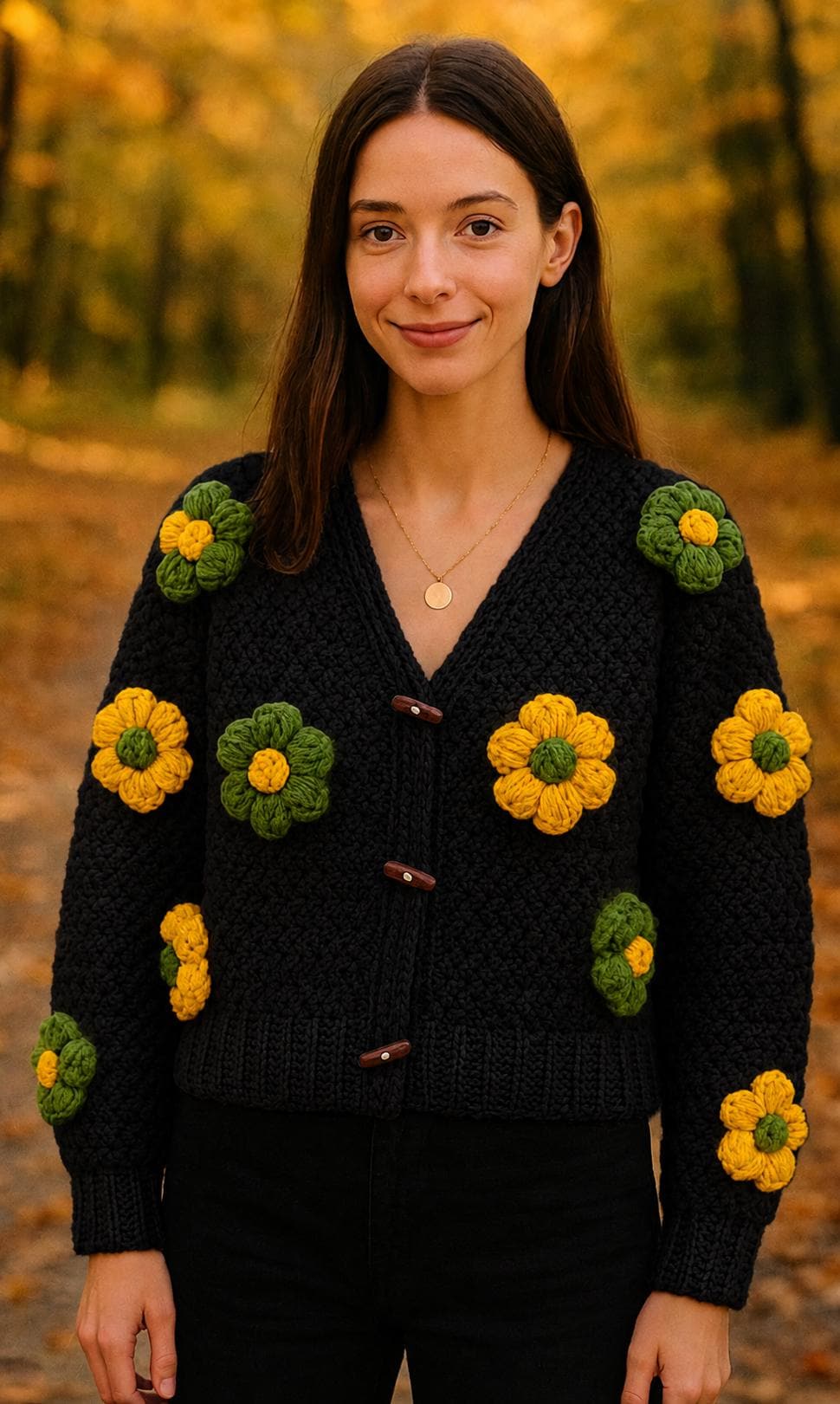 tricotCOMMEdesGARCONS ギャルソン フラワークロシェニット Handcrafted 3D Floral Knit Cardigan: Romantic Crochet Sweater - Etsy