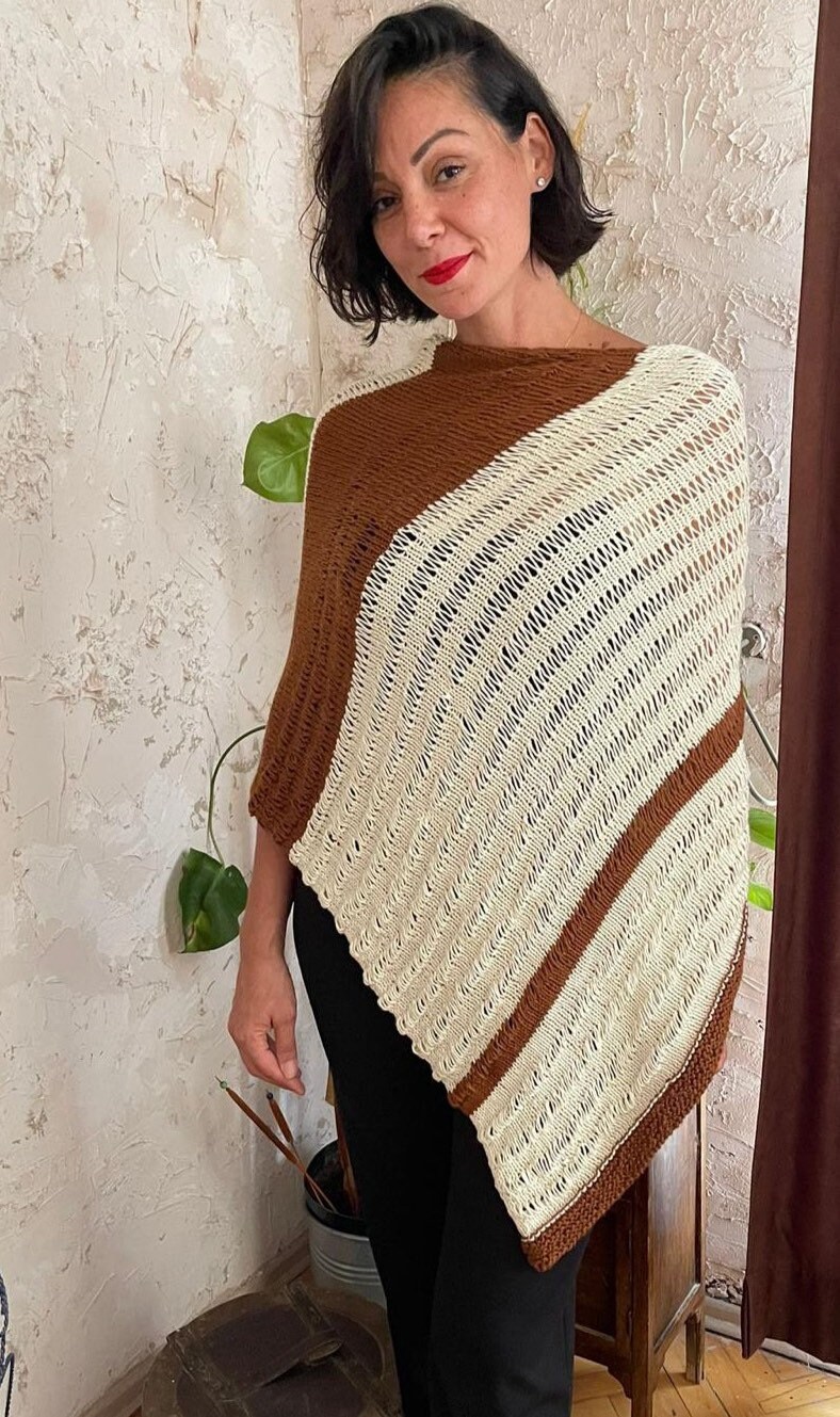 boho poncho sweater