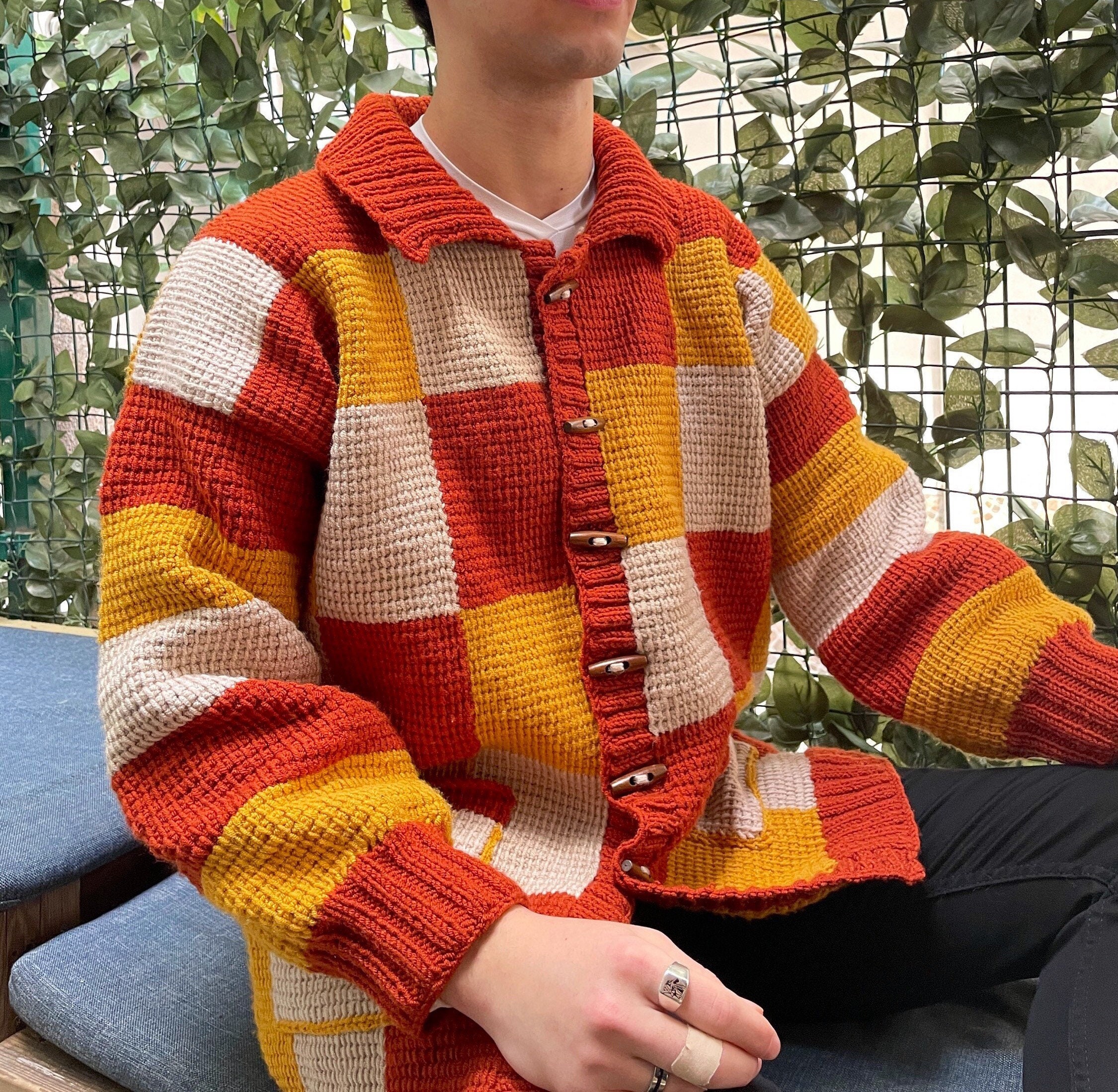 モーガン蔵人着用Supreme patchwork cardigan XL Supreme Patchwork