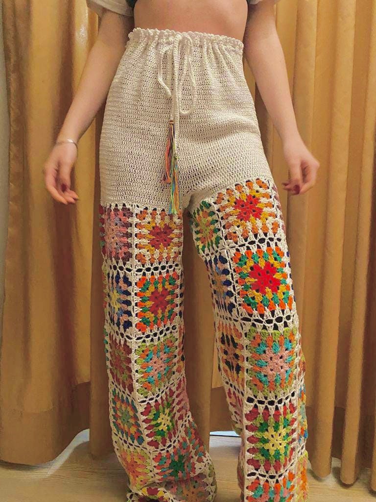 Coachella Pants | Crochet Pants | Knitted Trousers