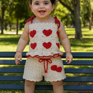 Baby Girl Set, Crochet Baby Girl Set, Organic Baby Clothing, Handmade Baby Clothing