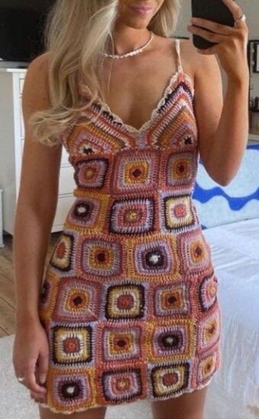 Granny Square Dress for Women Handmade Granny Square Dress - Etsy