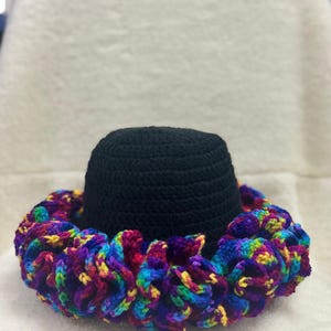 Crochet Ruffle Hat, Crochet Hat, Ruffle Hat, Handmade Ruffle Hat, Summer Hat