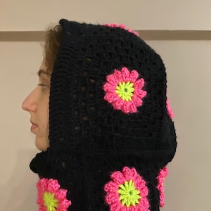 Floral Balaclava, Crochet Balaclava, Handmade Balaclava, Winter Essentials, Crochet Gift, Personalized Gift, Balaclava