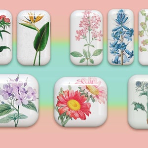 40 botones florales: gráficos PNG de flores 3D (descarga digital) imagen 7
