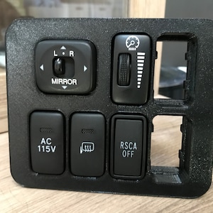 GX470 Mirror Control Panel + 2 Switch Openings