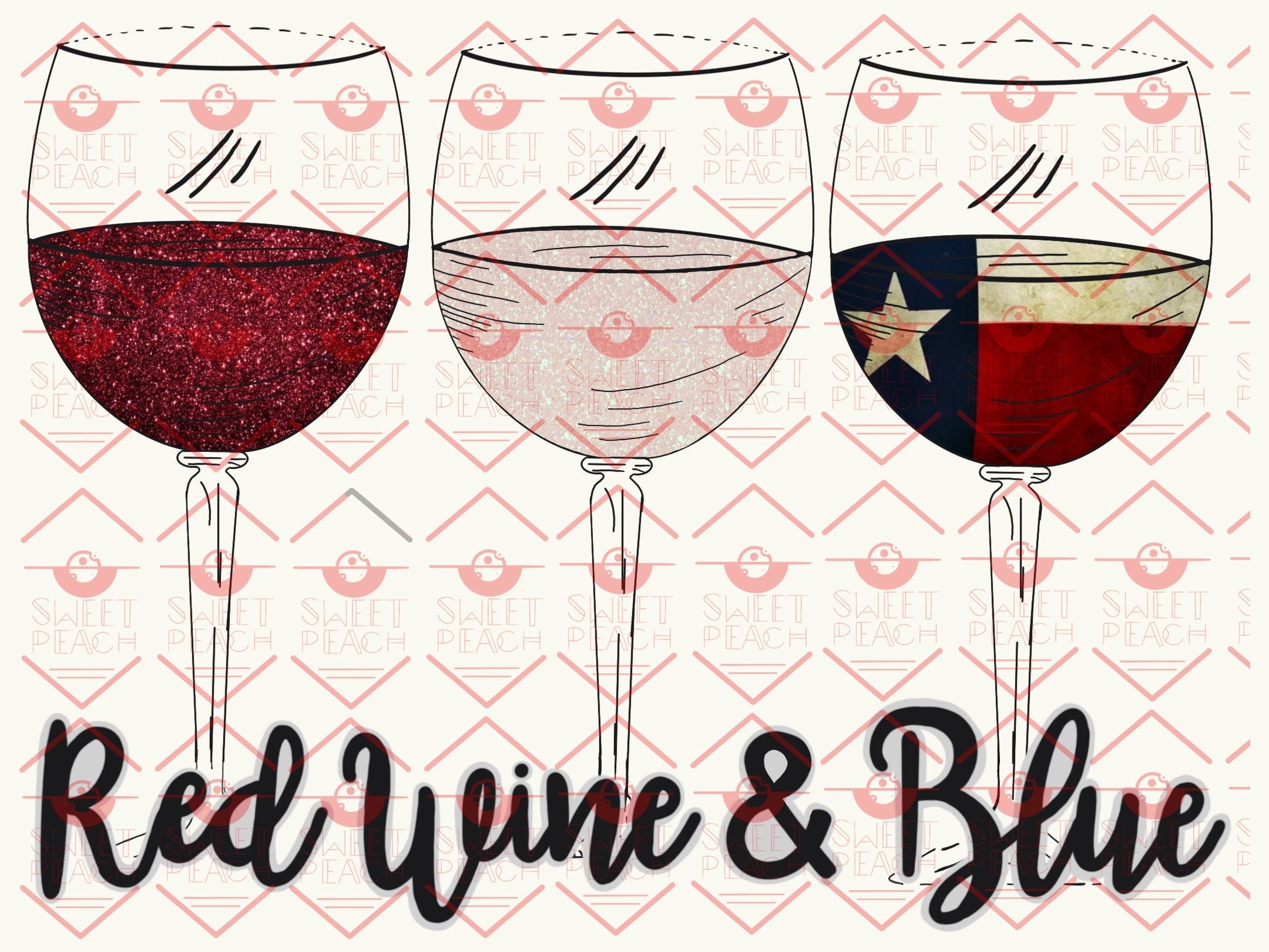 Red Wine and Blue Etsy