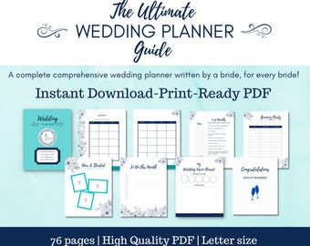 Printable Ultimate Wedding Planner and Guide: Tips, Templates, and Essential Tools for Wedding Planner, Binder, and Organizer