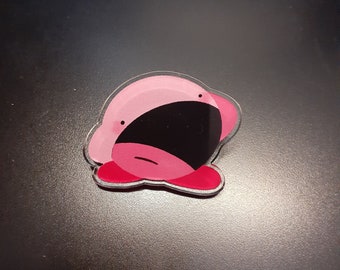 Acrylic Waahh Kirby Pin
