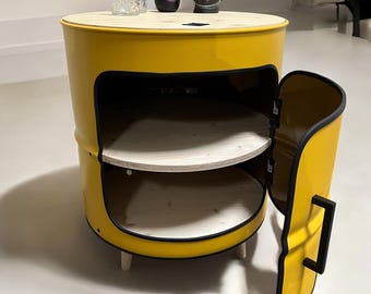 Barrel Minibar Barrel Wood Steel Whisky Shelf Coffee Table Side Table Tableau baril tunna Tabell tønde Counter Cabinet Chest of Drawers TV Board