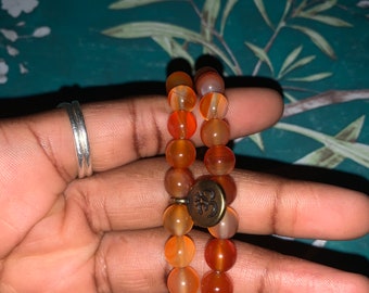 Carnelian Bead Bracelet