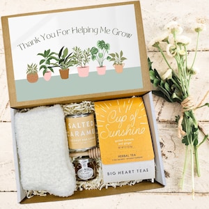 Thank You For Helping Me Grow Gift Box, Thank You Co Worker, Thank You Boss Gift, Teacher Gift Box, Appreciation Gift Box, Mentor Gift