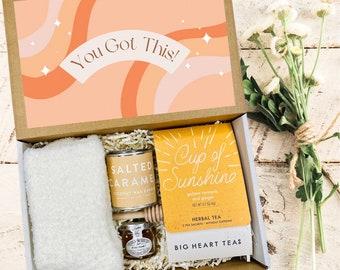 You Got This Encouragement Gift Box - Motivational Care Package, Relaxing Herbal Tea, Cozy Socks - Perfect Gift for Friends & Loved Ones