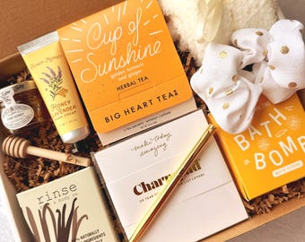 Luxury Self Care Gift Box For Women, Spa Gift Set, Care Package For Her, Cozy Self Care Gift Basket, Hygge Gifts, Friendship Gifts