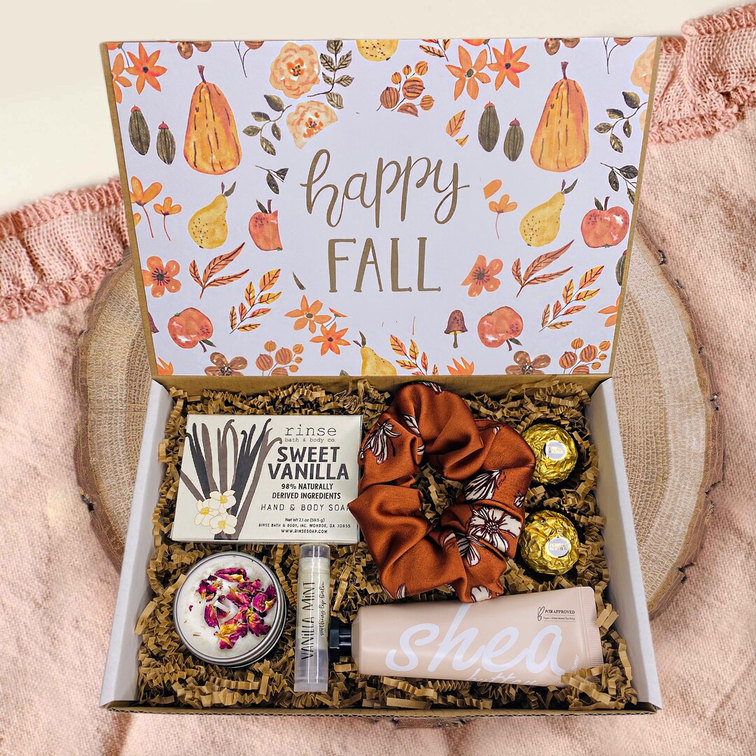 Fall Cozy Gift Set Self Care Gift Box Autumn Gift Box Fall Gift 