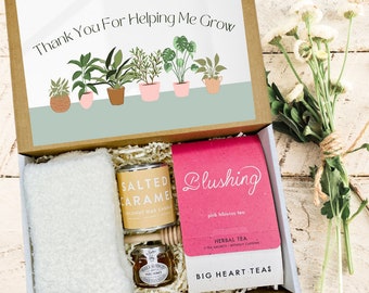 Gratitude Gift For Mentor, Appreciation Gift For Mentor, Thank You For Helping Me Grow Gift, Mentor Gift Box
