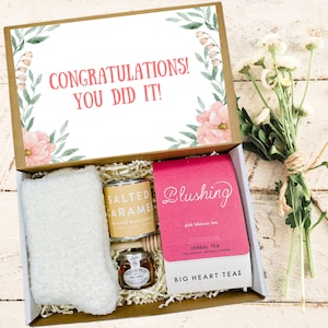 Celebration Gift Box For Her, Congratulations Gift Box, Achievement Gift, Congrats Gift Basket, Congratulations Gift Basket, New Job Gift