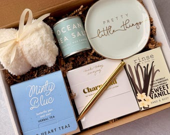 Self Care Package For Her, Tea Lover Gift Set, Hygge Gift Box, Care Package For Her, Spa Gift Box, Cozy Tea Gifts, Thank You Gifts