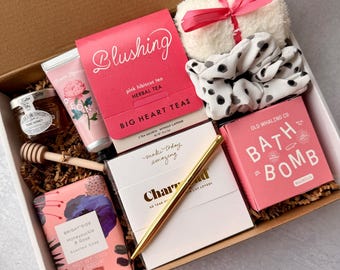 Cozy Self Care Gift, Self Care Gift Box For Women, Spa Gift Set, Care Package For Her, Gift Basket, Hygge Gifts, Birthday, Thank You Present