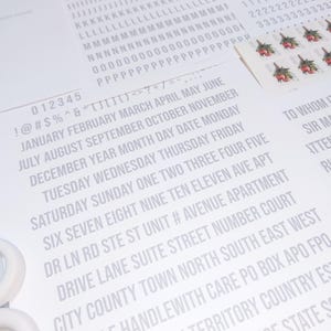 Block Lettering Dotted Practice Sheets | Stationery, Mail, Envelopes Wedding, Hand Letter | US Letter + A4 | 8 Pages | Farewell