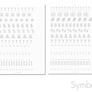Old English, Gothic, Blackletter, Graffiti, Shakespearean | Calligraphy Guided Practice Sheets | US Letter + A4 | 13 Pages | Farewell image 6