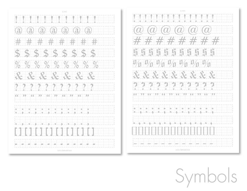 Old English, Gothic, Blackletter, Graffiti, Shakespearean | Calligraphy Guided Practice Sheets | US Letter + A4 | 13 Pages | Farewell image 6