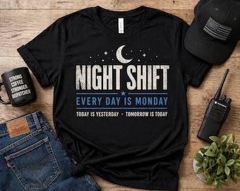 Camiseta de enfermera de emergencias médicas para turno de noche, camiseta de socorrista.