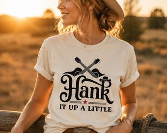 Hank It Up A Little T-Shirt, Vintage Western Graphic Tee, Country Concert Shirt