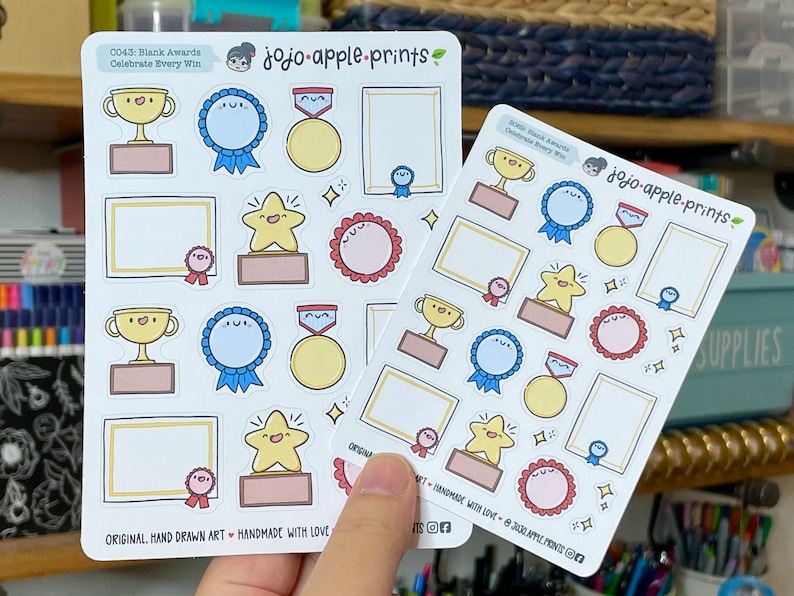 Mini Award Trophy Stickers | Self-care, Sassy | Planner, Bullet Journal ...