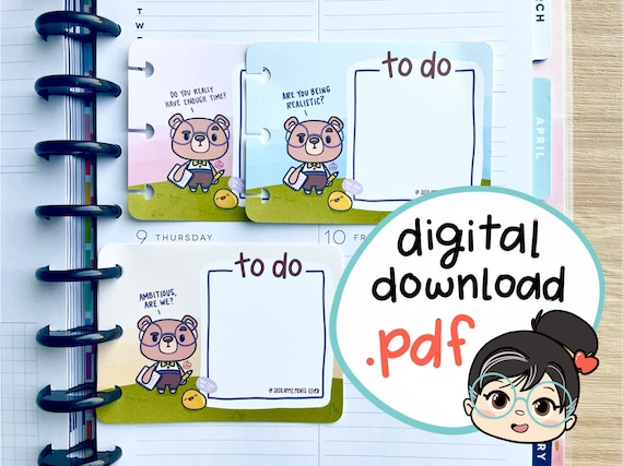 PRINTABLE To-Do List (Pops) - Hand Drawn Planner Insert, Journaling Card, Planner Card, Planner Stickers - Bullet Journal, Scrapbooking