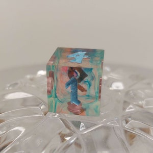 pink & blue D6
