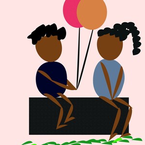 Black Children Children's Wall Art Multicultural Print | Etsy