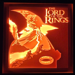 One to Rule Them All Lightbox Shadow Box Mens Gift Womens Gift Boy Gift Girl Gift