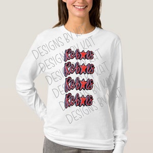 preppy rebels mascot design, cute and trendy sublimation file
