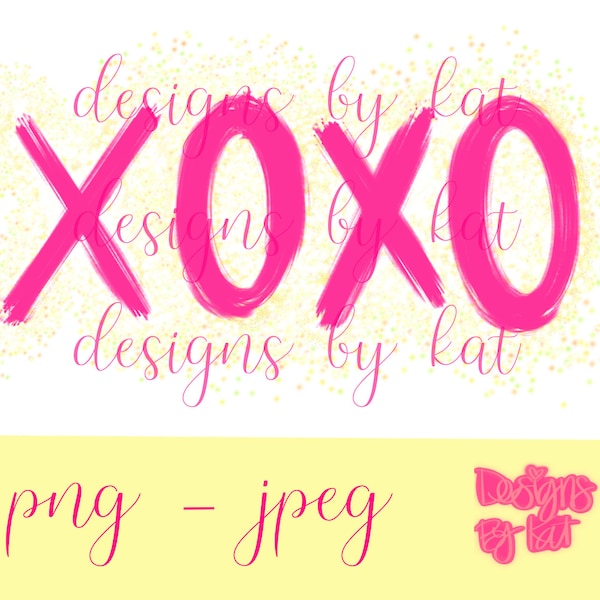 valentine design, png, xoxo sublimation design, love digital file, sparkle, pink