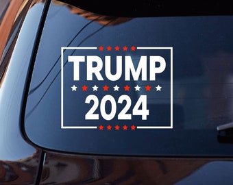 Trump 2024 Decal | Vinyl Car, Window, Wall Sticker