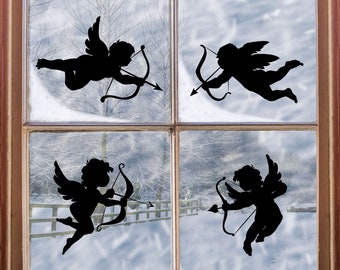 Cupid Vinyl Decal: Valentine's Day Car or Window Decor