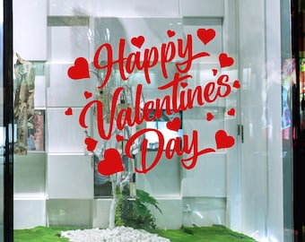 Decal Sticker Happy ValentineS Day Style T Holidays and Occasions Store Sign-36inx24in 