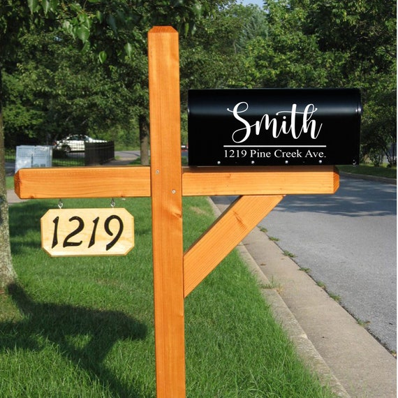 Personalized Mailbox Decal: Custom Street Address Vinyl Numbers