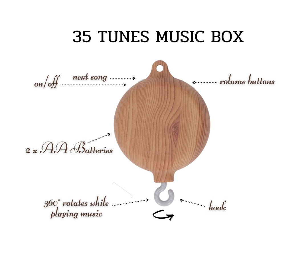 Mobile Music Box, Music Box for Mobile, Music Mobile, Mobile Motor