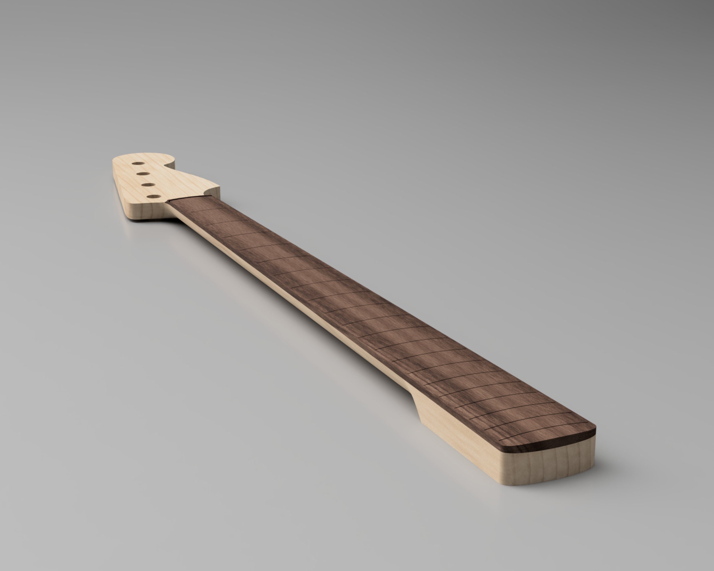 Fender Precision Bass Guitar Neck 3D CAD Files Stl Step F3d Etsy Canada