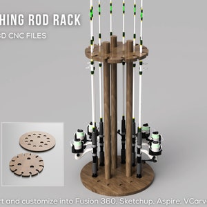 Reel in Success DIY Fishing Rod Rack Plans Showcase Your Gear and