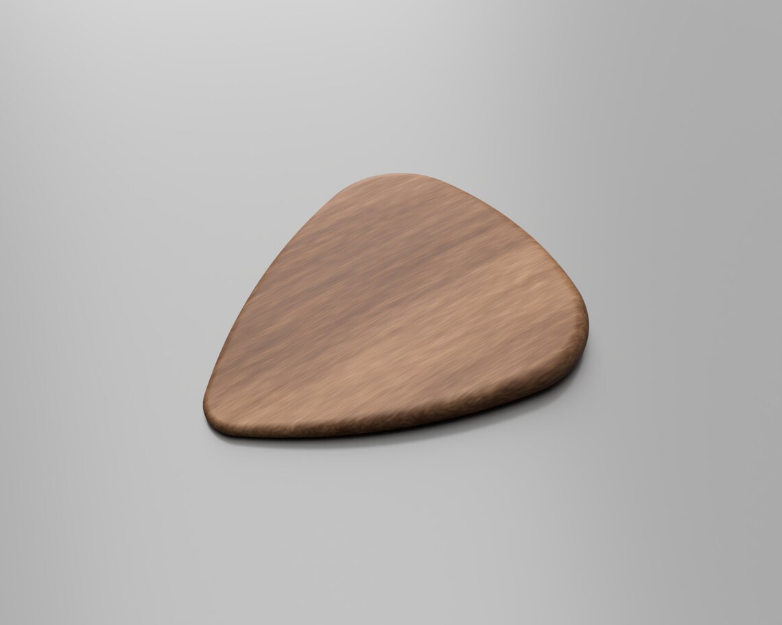 Guitar Pick 3D Model File Stl F3d Step Skp Dxf CNC Woodworking 3D