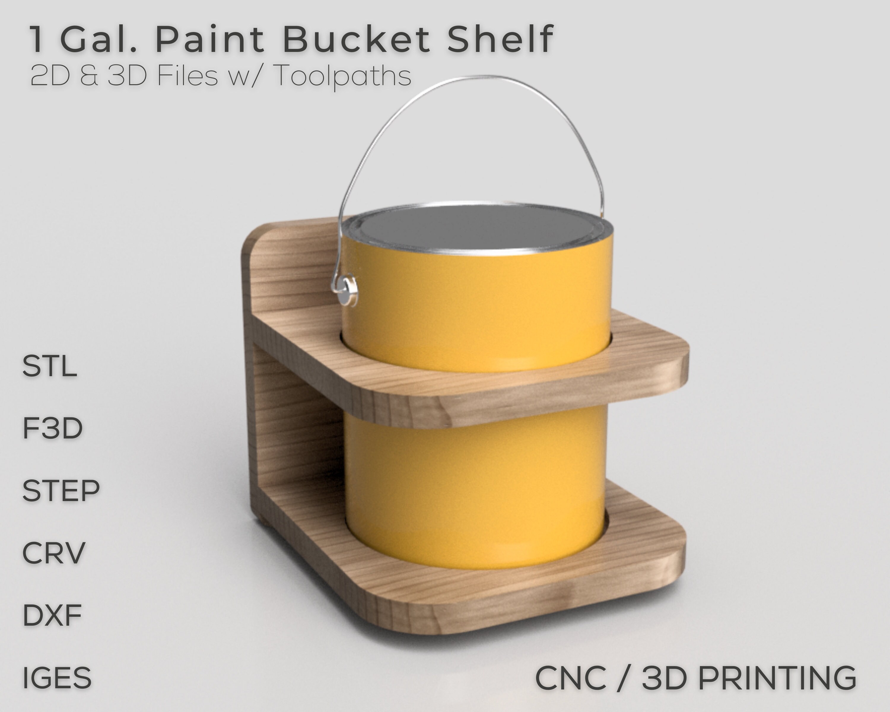 3D Printed 1/12 miniature Paint buckets by Daniela mini